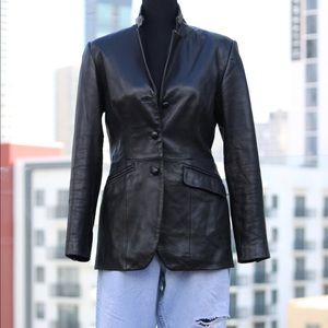 ANN Taylor %100 leather blazer ‼️sold‼️